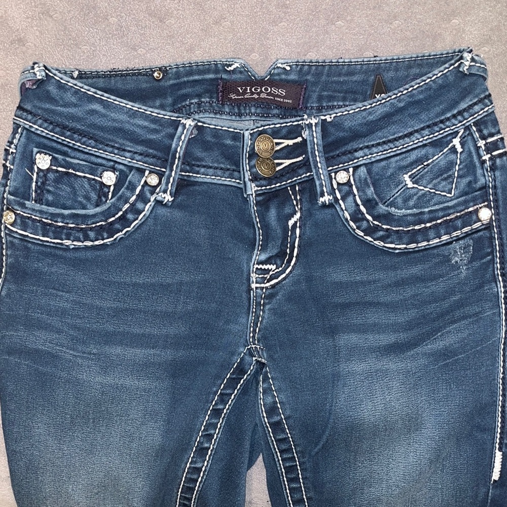 Vigoss Women's Deep Blue Skinny Jeans